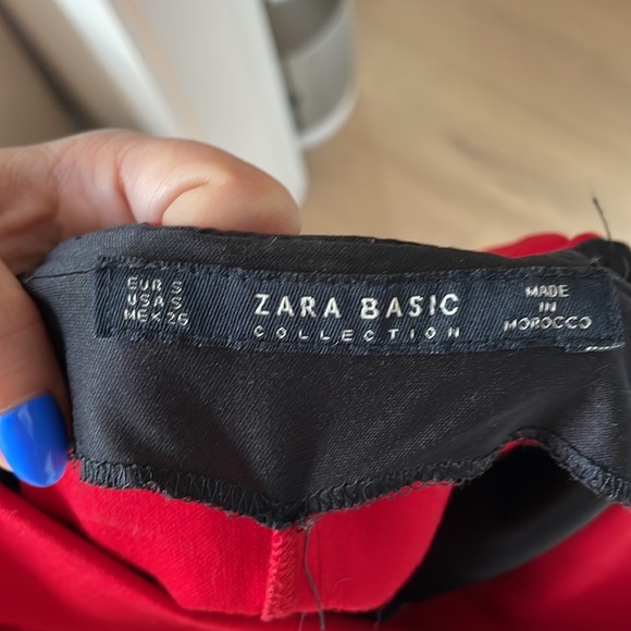 Open Back Red Mini Zara Dress - Picture 7 of 8